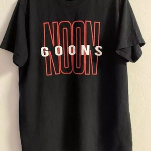 Noon Goons Logo Black T Shirt Large Rare Graphic